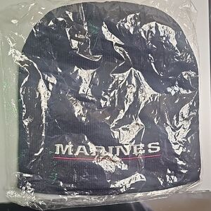 Marines Embroidered Black Beanie
